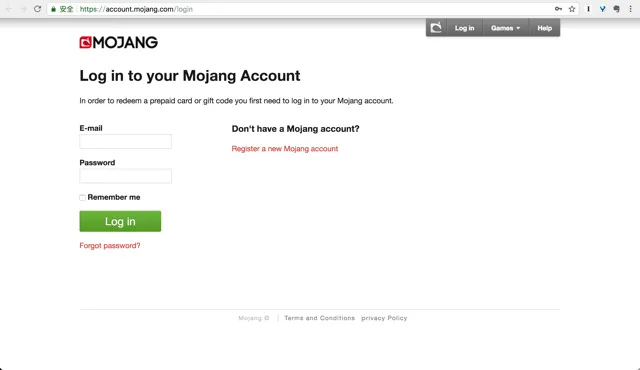 mojang账号